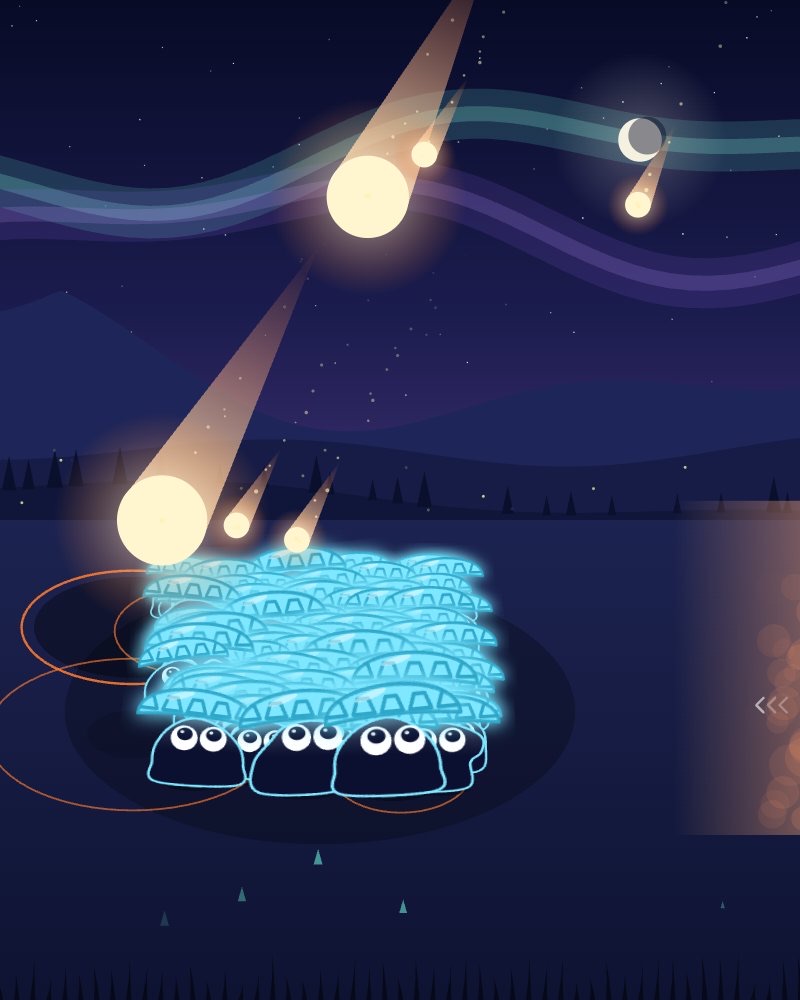 A tribe under raised shells while arrows rain from a fortress